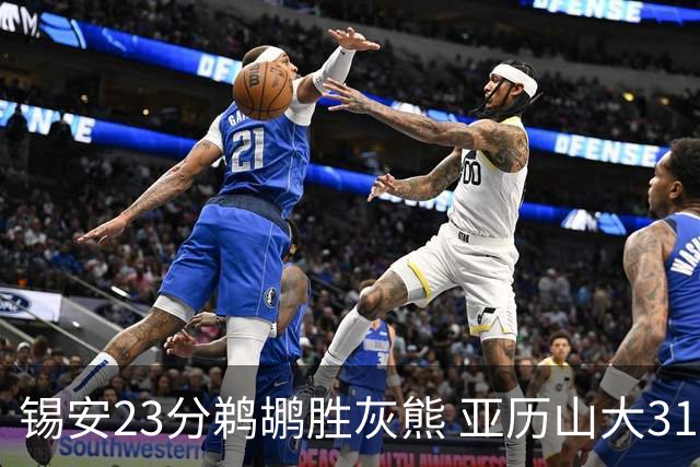 锡安23分鹈鹕胜灰熊 亚历山大31+10雷霆屠公牛